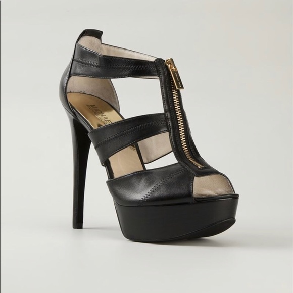 Michael Kors Zip Up Platform Heels 